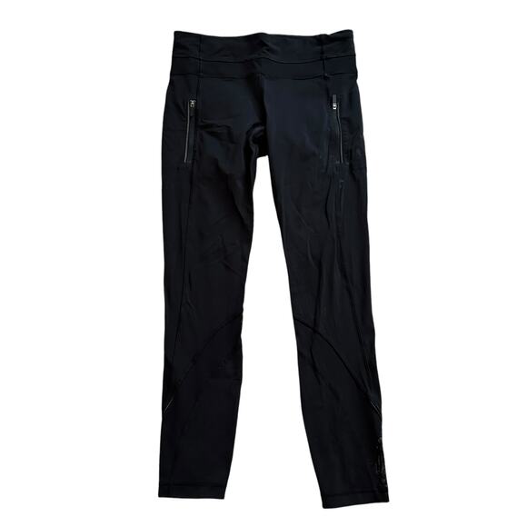Lululemon black ankle length leggings size 6 - Picture 1 of 11